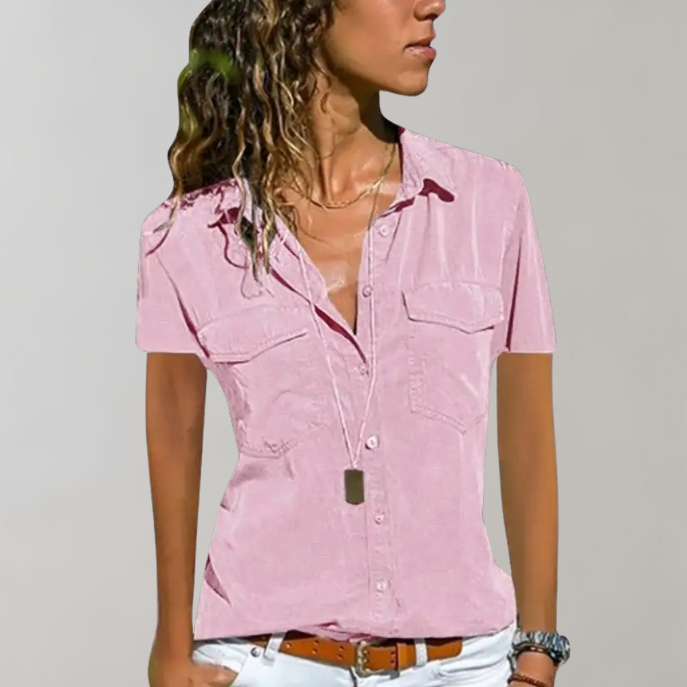 Katalina - Women's blouse with short sleeves