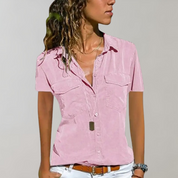 Katalina - Women's blouse with short sleeves