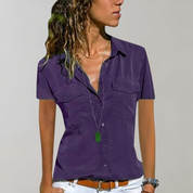 Katalina - Women's blouse with short sleeves