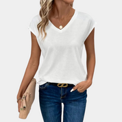 Adhara - Women's Casual V-Neck T-Shirt