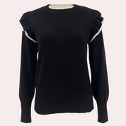 Janelle - A stylish jumper for women with a cosy flounce design