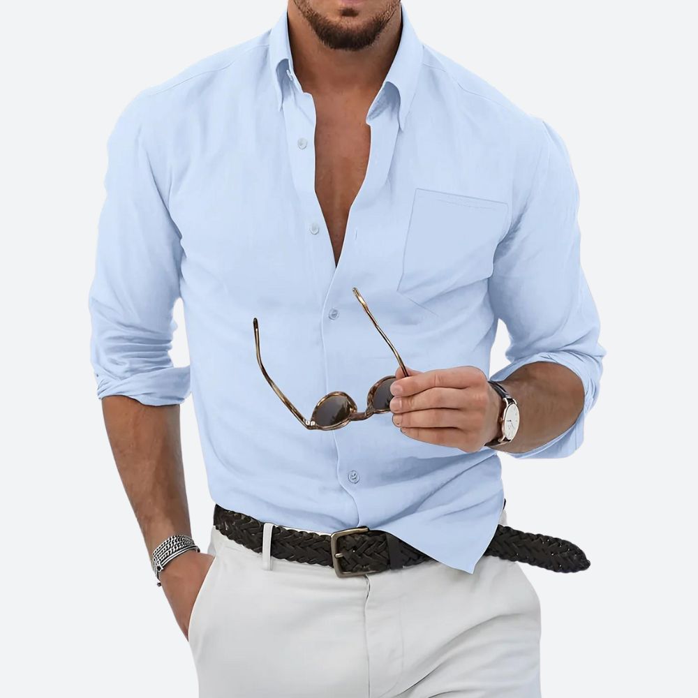 Misael -  Classic Wrinkle-Free Shirt for Men