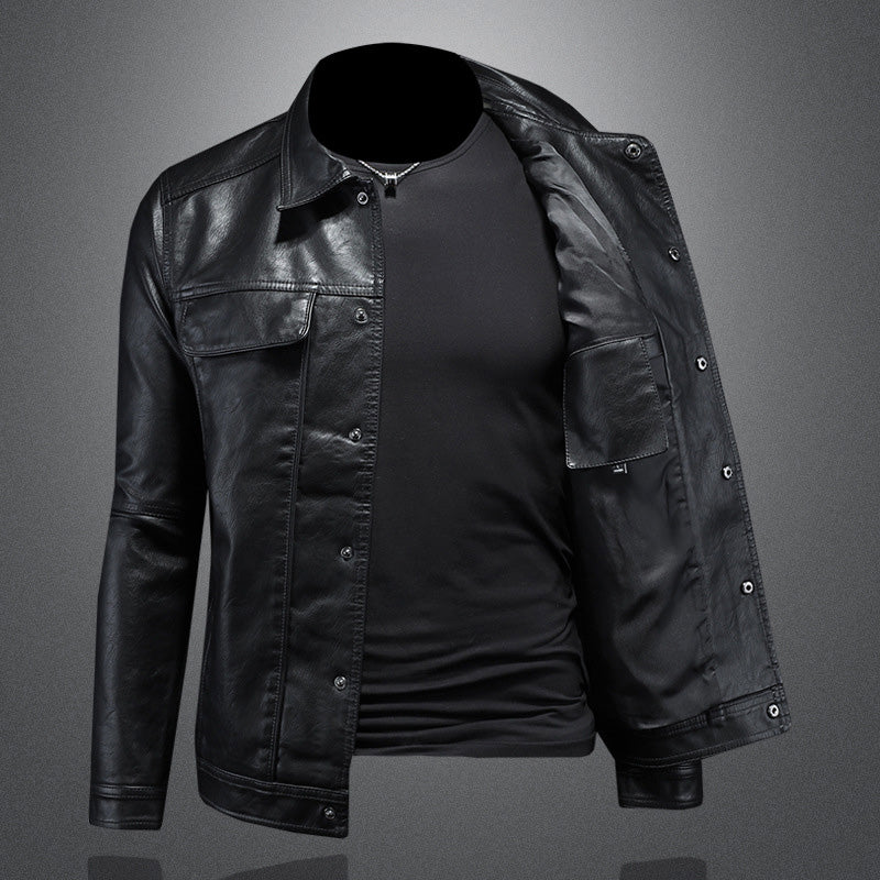 Theodore - Men's Leather Motorcycle Jacket