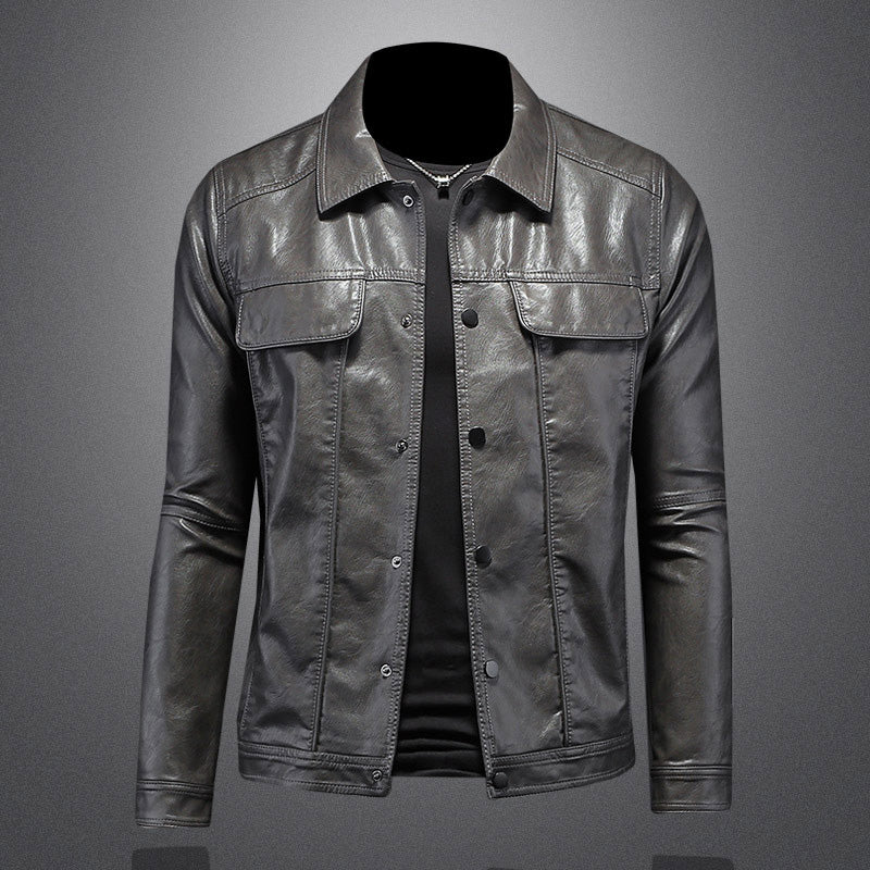 Theodore - Men's Leather Motorcycle Jacket