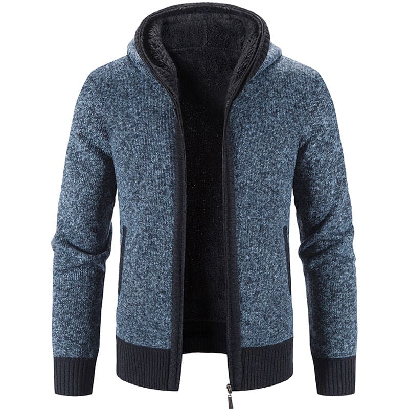 Jonathan - Men's vest with thick knit fleece