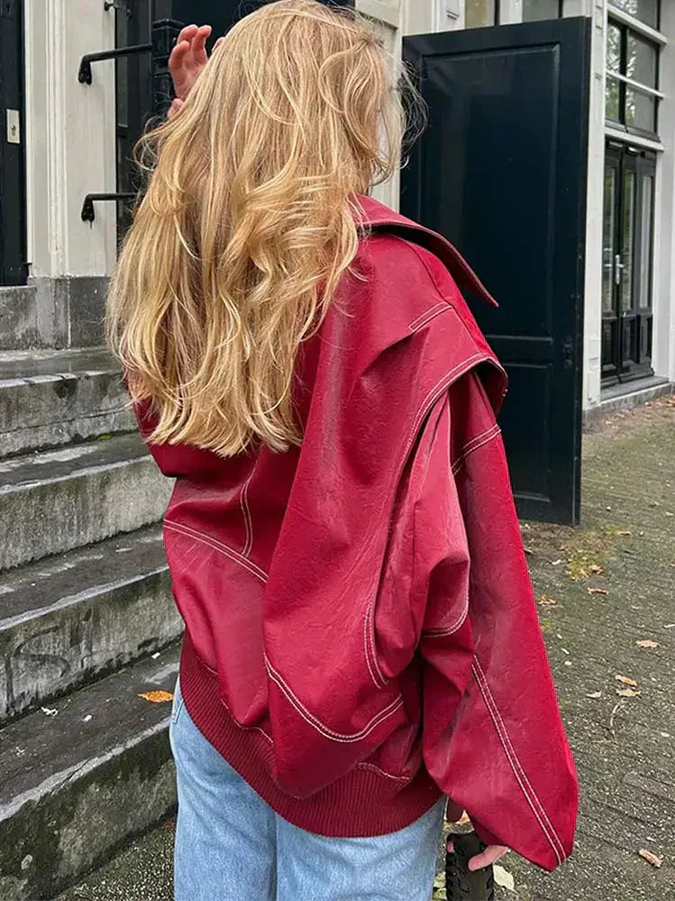 Anais - Wine red jacket