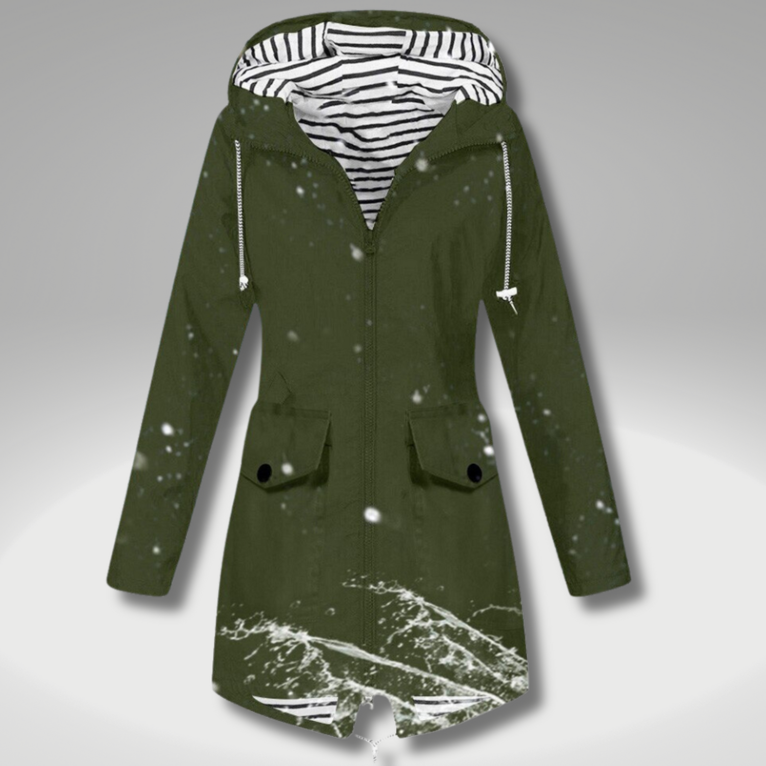 Adriana - Classic elegant waterproof outdoor rain Jacket for women