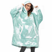 Janny - Lovely combination of soft hooded jacket and cozy blanket in one