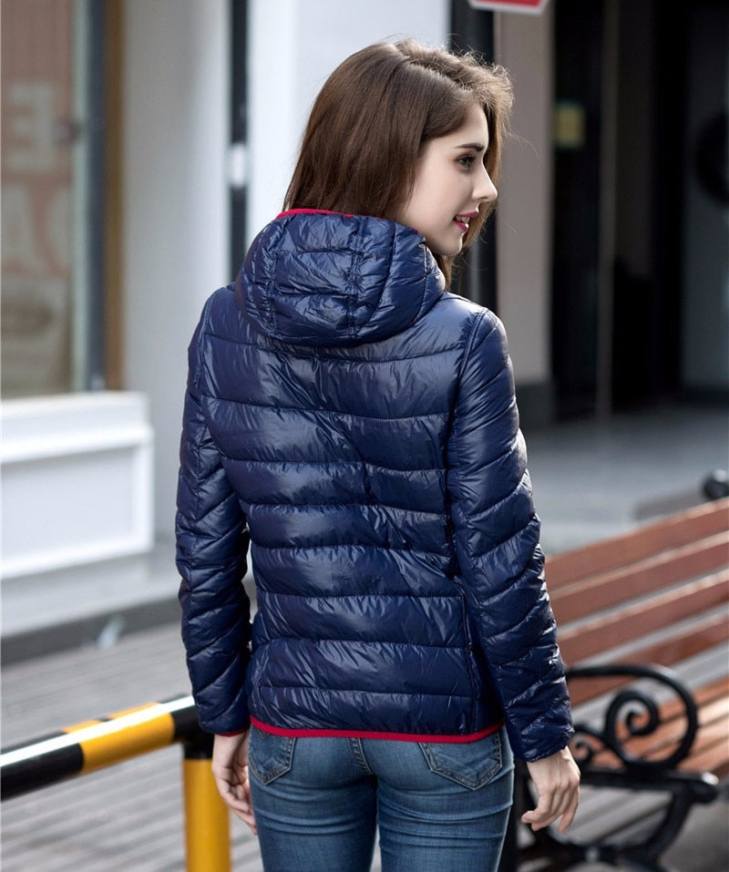 Araceli - Women's Reversible, ultra-light down jacket