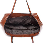 Aaliyah - Smooth leather racing handbag