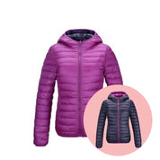 Araceli - Women's Reversible, ultra-light down jacket