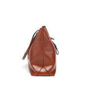 Aaliyah - Smooth leather racing handbag