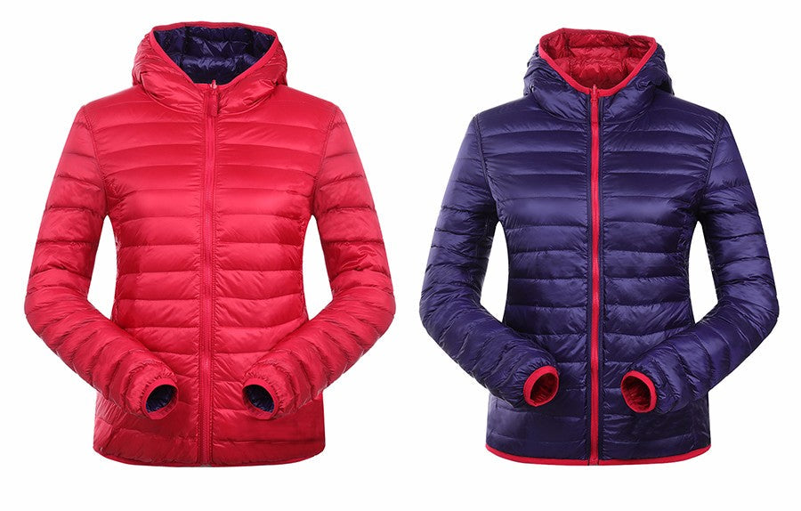 Araceli - Women's Reversible, ultra-light down jacket