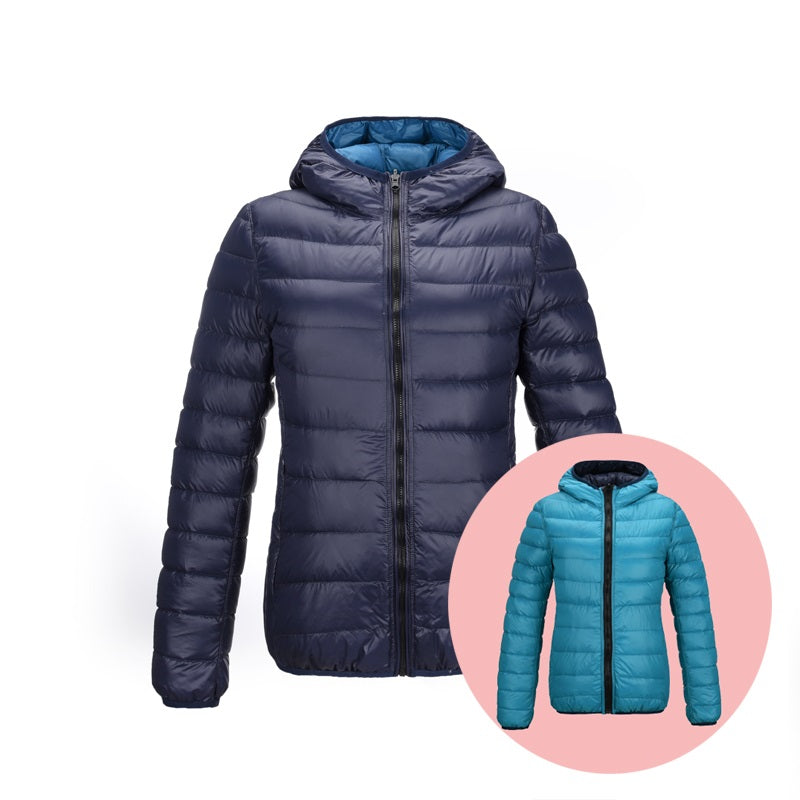 Araceli - Women's Reversible, ultra-light down jacket