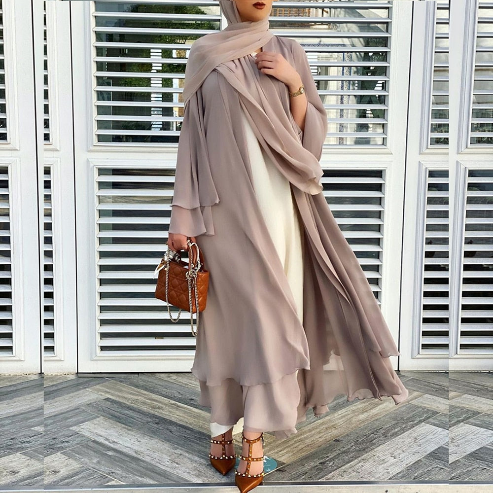 Nelke - Open Amina Abaya with Hijab