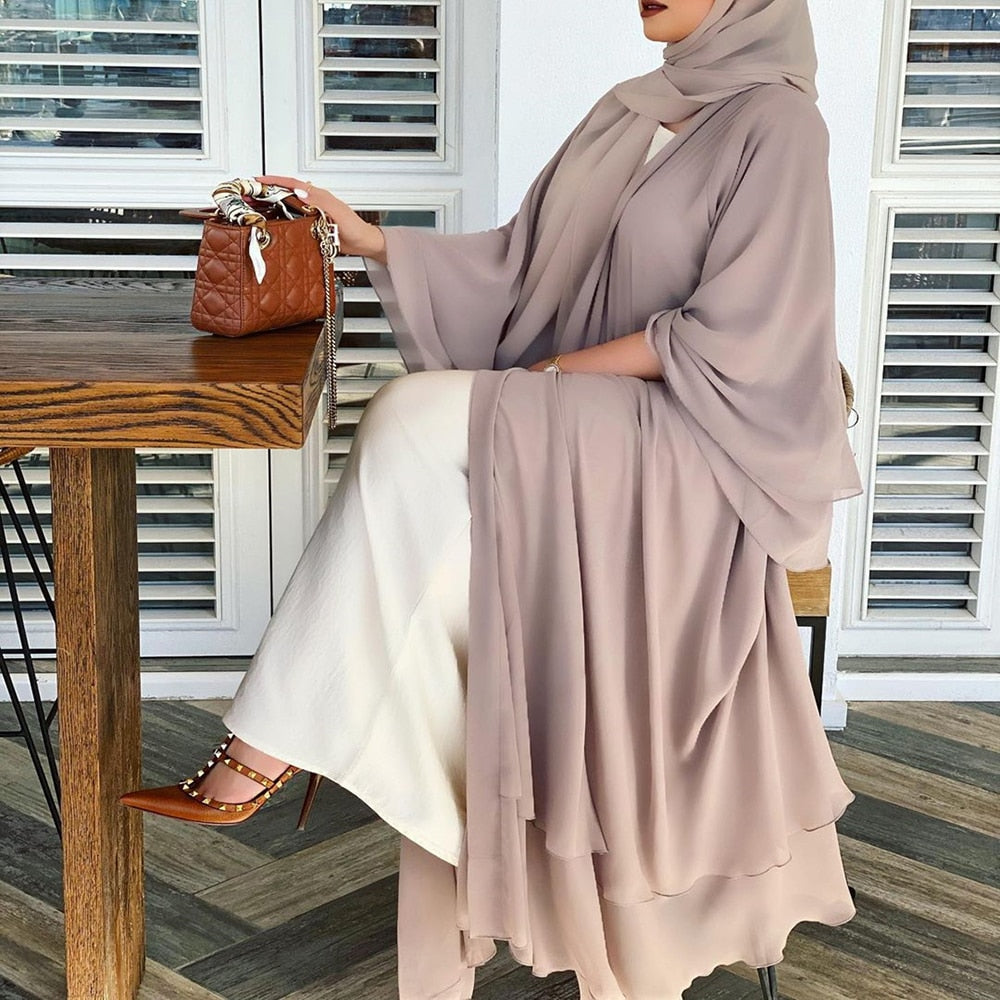 Nelke - Open Amina Abaya with Hijab