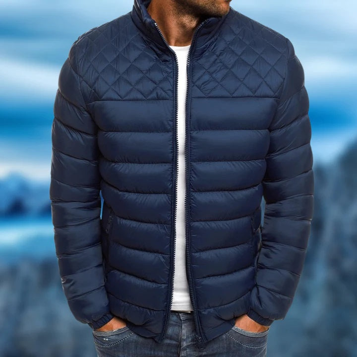 Cassian - Men's quilted jacket that is windproof