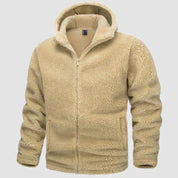 Milani - Men's fleece jacket with hood