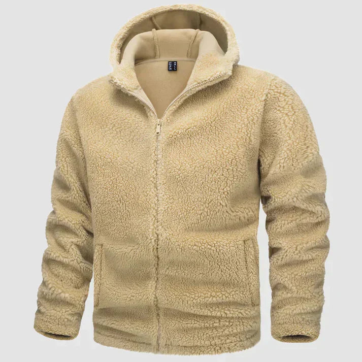 Milani - Men's fleece jacket with hood