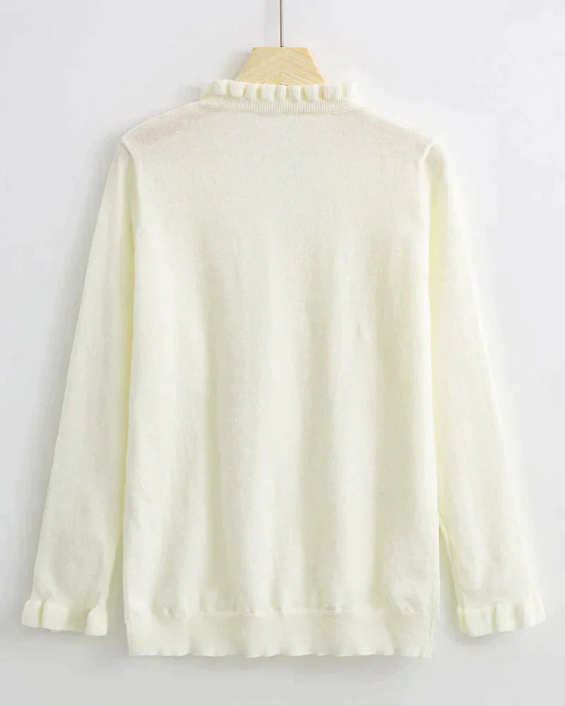 Celine - Elegant ruffled sweater