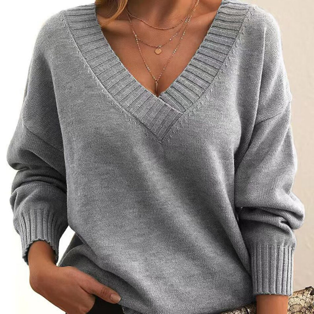 Kylee - Relaxed v-neck sweater