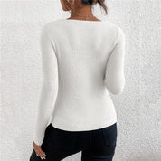 Nia - V-neck jumper knitted