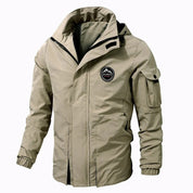 Bruce - Men's waterproof hooded bomber jacket