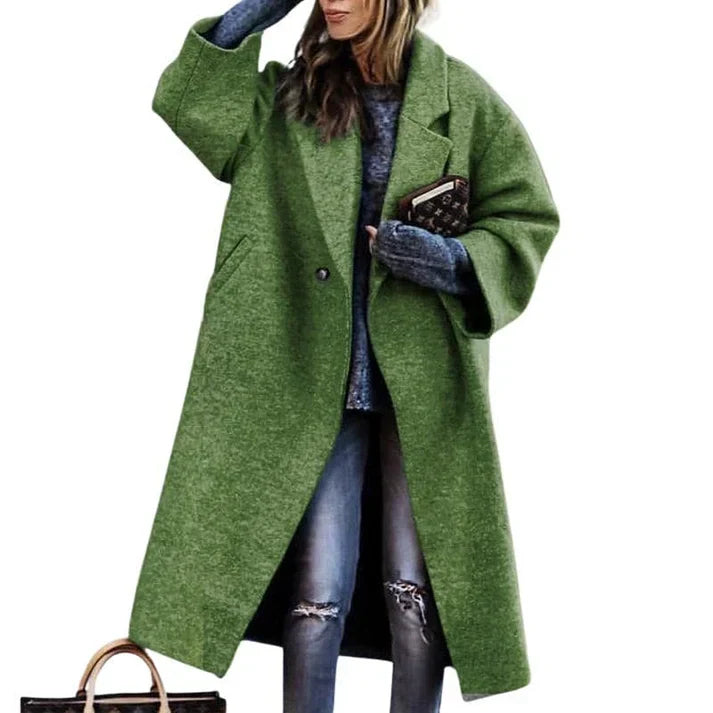 Mariana - long, warm wool coat for women