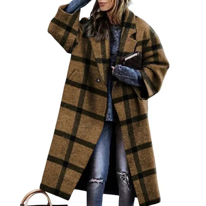 Mariana - long, warm wool coat for women