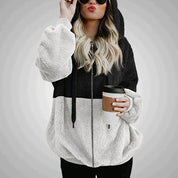 Jenesis -  Fluffy Teddy Hoodie For Ladies