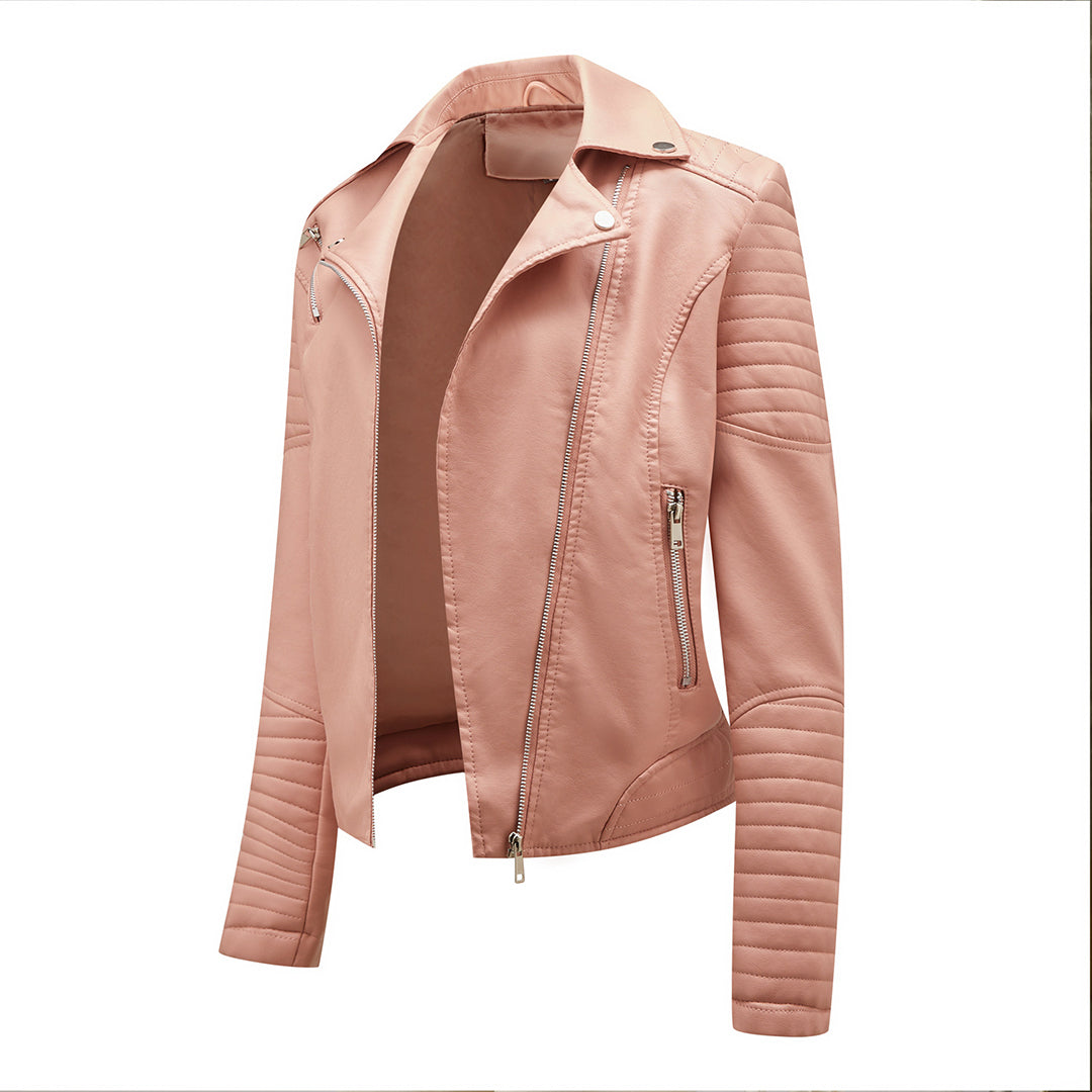 Saige -  A chic leather jacket for women