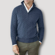 Saul - Italian Cashmere Zip-Up Sweater for Men