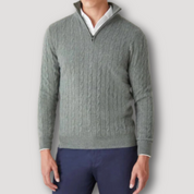 Saul - Italian Cashmere Zip-Up Sweater for Men