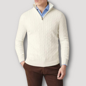 Saul - Italian Cashmere Zip-Up Sweater for Men