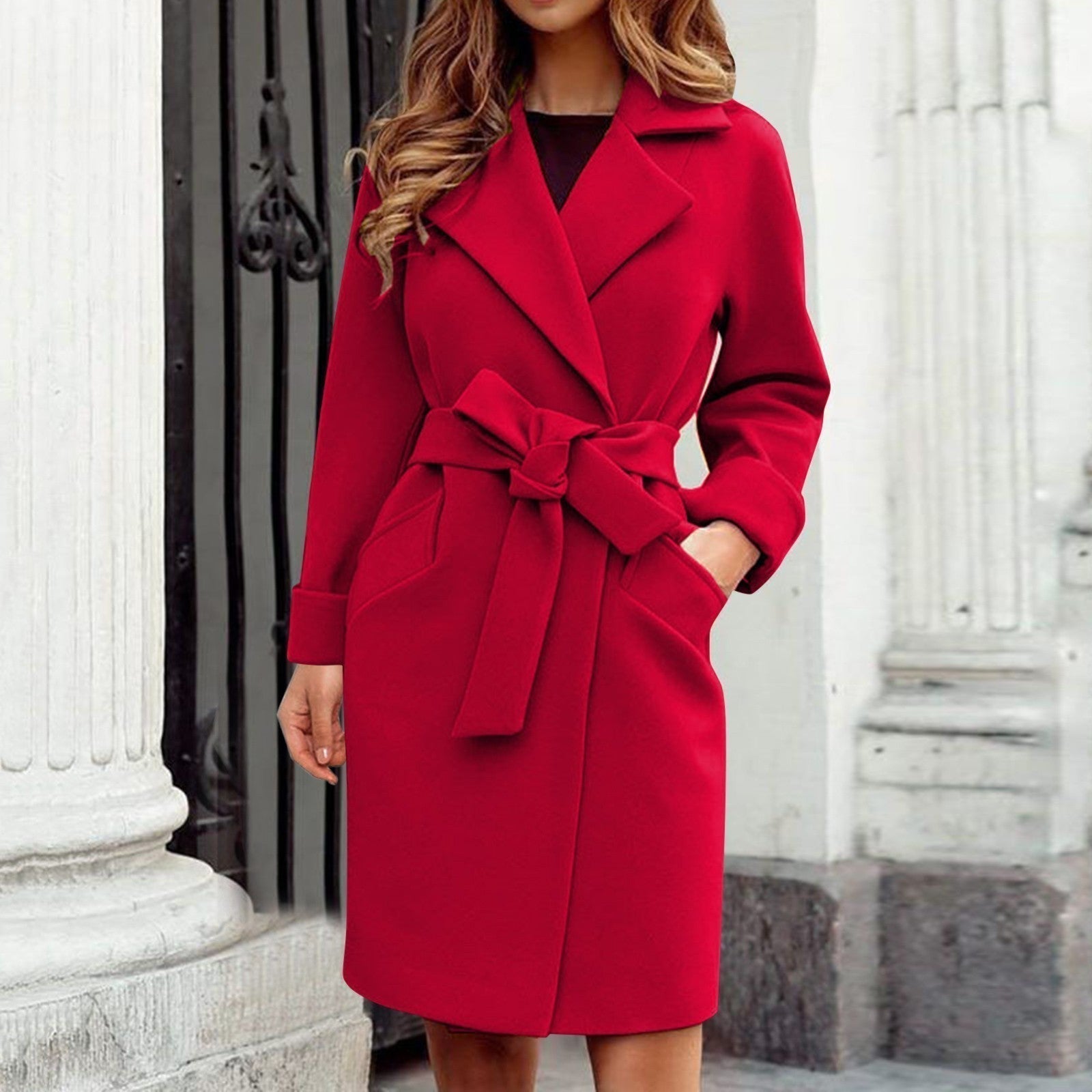 Nelly - Women's Long Winter Trench Coat