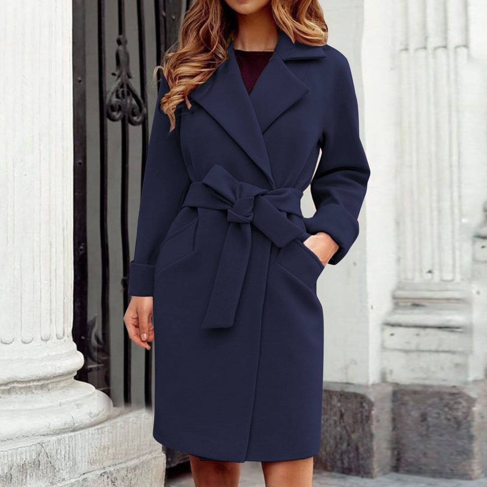 Nelly - Women's Long Winter Trench Coat