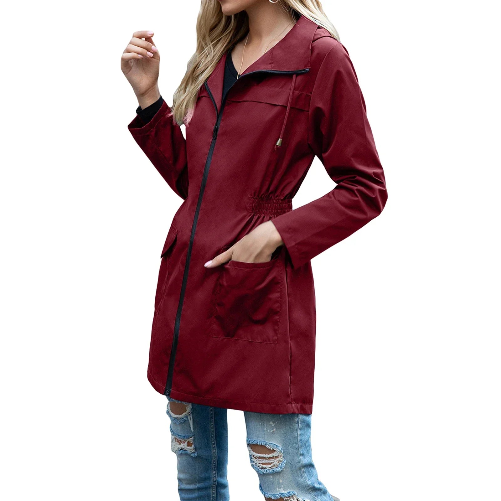 Andie - Waterproof and Windproof Outdoor Active Raincoat with Hood