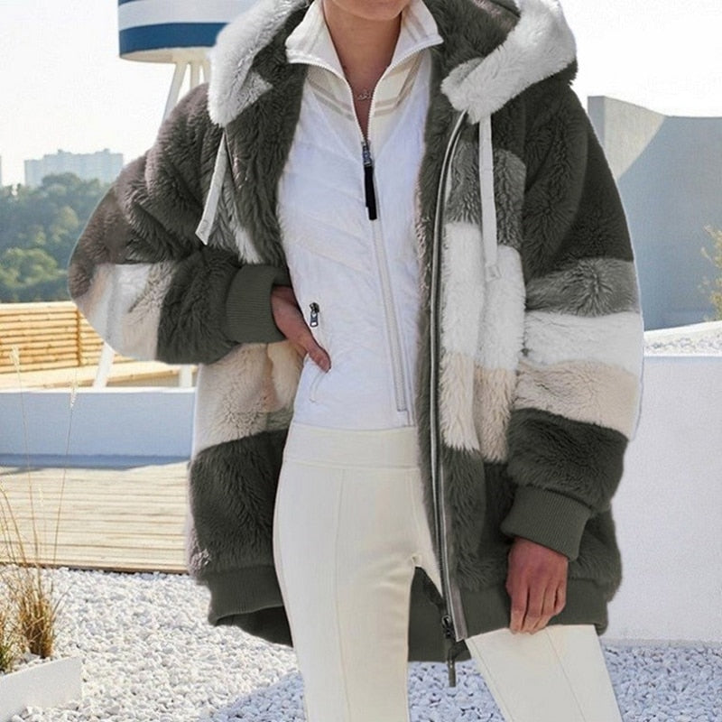 Marrit - Fiber Jacket with Plush Hood