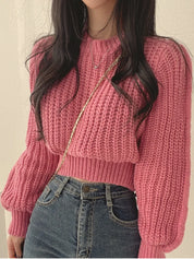 Angelica - Cropped Sweater for Women