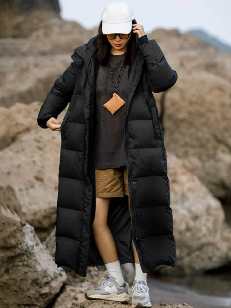 Lilyana - Women's Long Winter Parka with Hood