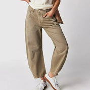 Wrenley - Denim pants with wide legs