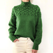 Wendy -  Knitted turtleneck sweater for women