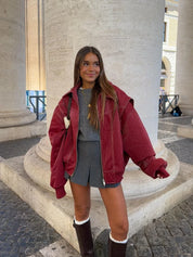 Anais - Wine red jacket