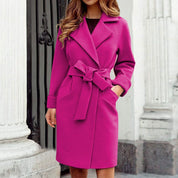 Nelly - Women's Long Winter Trench Coat