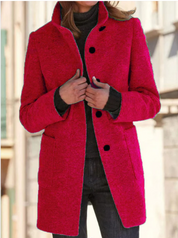 Dahlia -  Stylish & elegant button-down coat