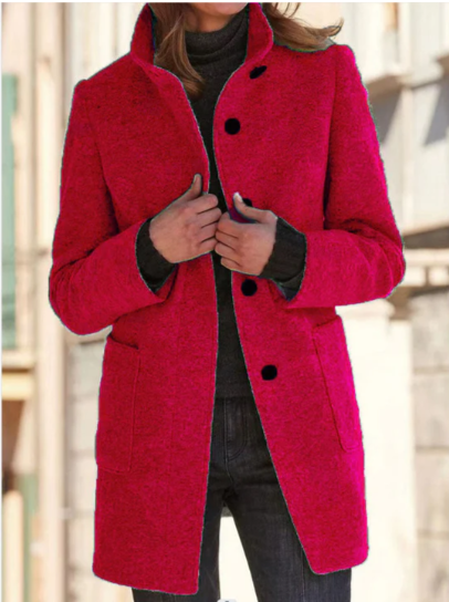 Dahlia -  Stylish & elegant button-down coat