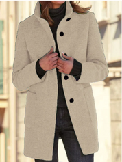 Dahlia -  Stylish & elegant button-down coat