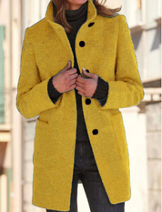 Dahlia -  Stylish & elegant button-down coat