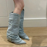 Sara - Winter Proof Denim Boots