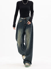 Nienke - Women's Vintage Wide Leg Jeans